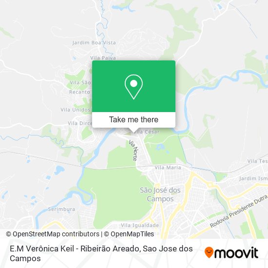 Mapa E.M Verônica Keil - Ribeirão Areado