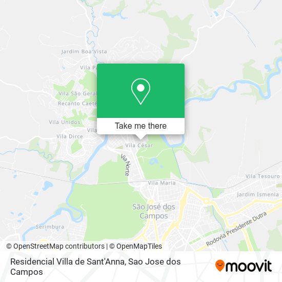 Mapa Residencial Villa de Sant'Anna