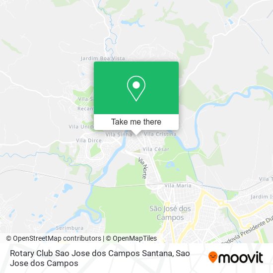 Rotary Club Sao Jose dos Campos Santana map