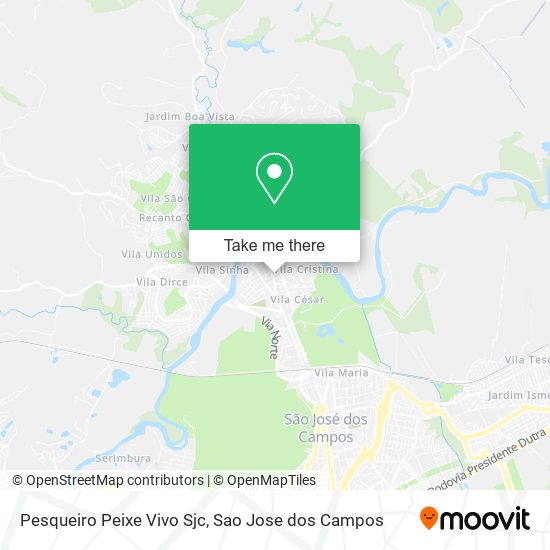 Pesqueiro Peixe Vivo Sjc map