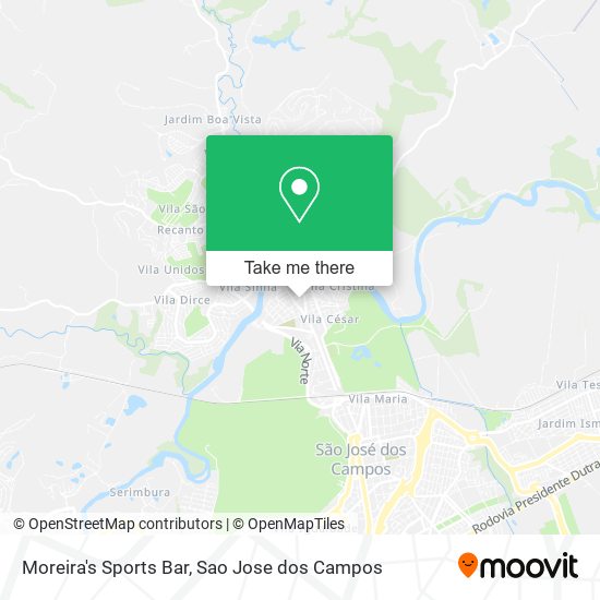 Moreira's Sports Bar map