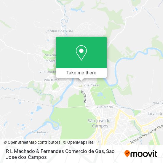 Mapa R L Machado & Fernandes Comercio de Gas