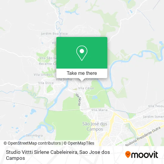 Studio Vittti Sirlene Cabeleireira map