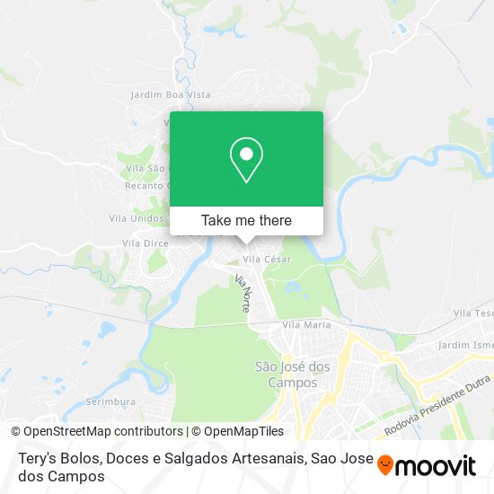 Tery's Bolos, Doces e Salgados Artesanais map