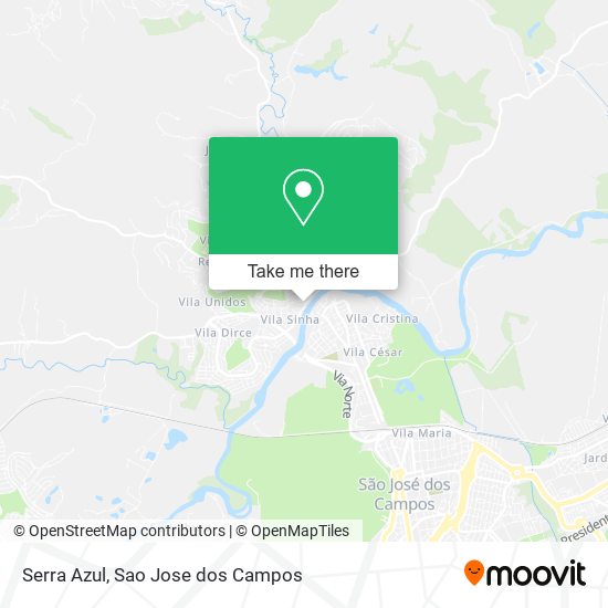 Serra Azul map