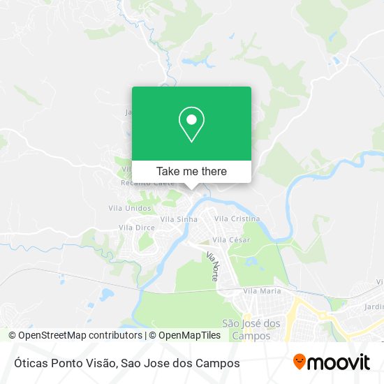 Óticas Ponto Visão map