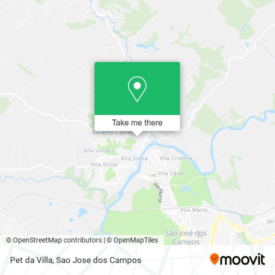Pet da Villa map