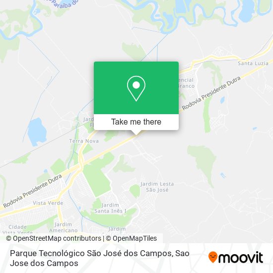 Parque Tecnológico São José dos Campos map