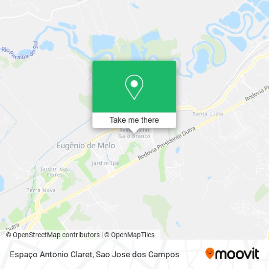 Espaço Antonio Claret map