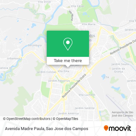 Avenida Madre Paula map