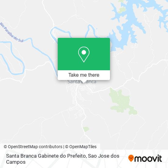 Santa Branca Gabinete do Prefeito map