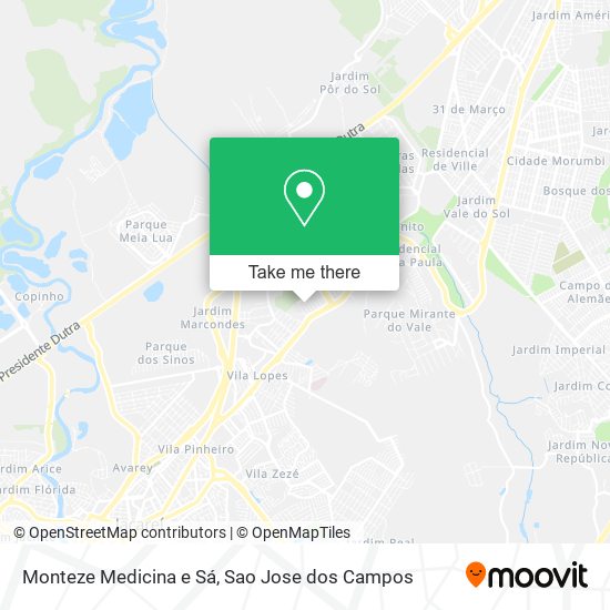 Monteze Medicina e Sá map