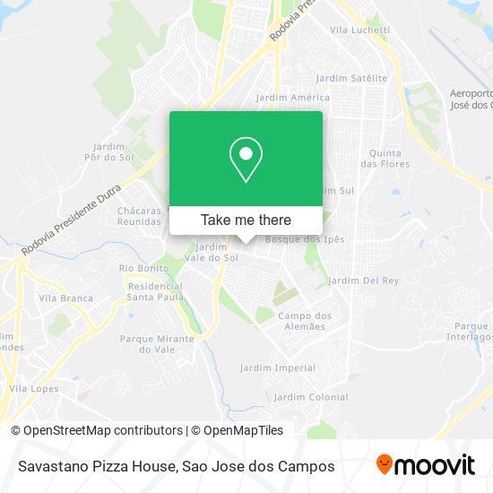 Mapa Savastano Pizza House