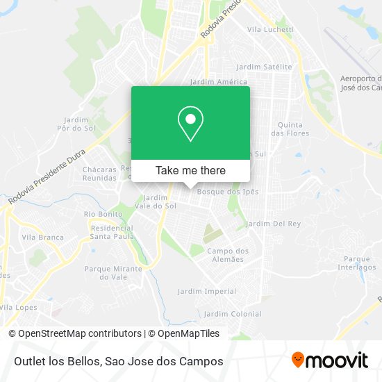 Outlet los Bellos map