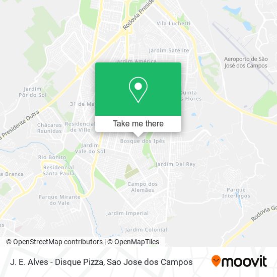 J. E. Alves - Disque Pizza map