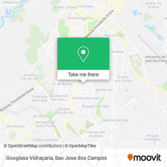 Mapa Googlass Vidraçaria