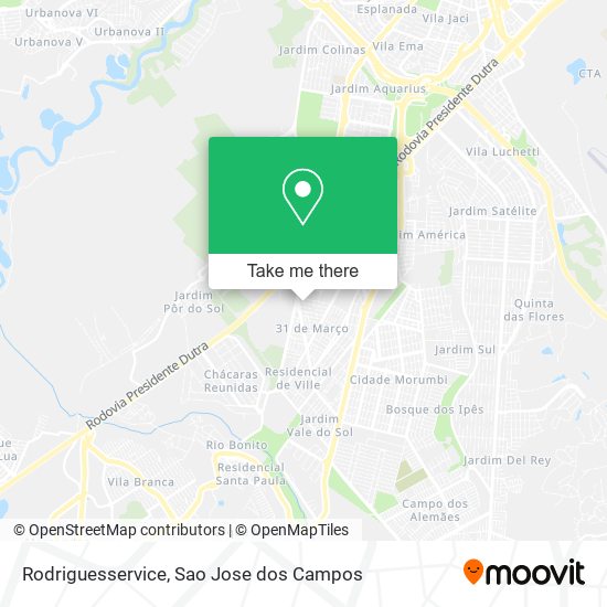 Rodriguesservice map