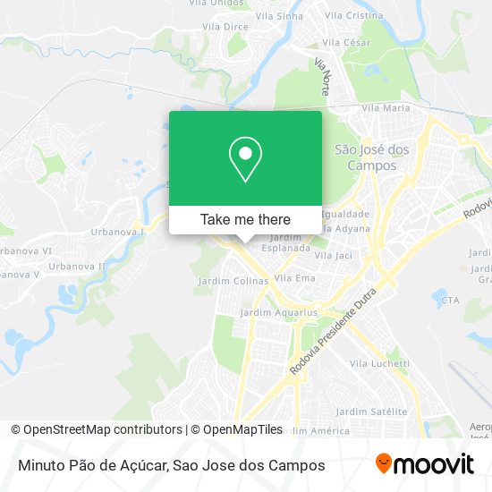 Minuto Pão de Açúcar map