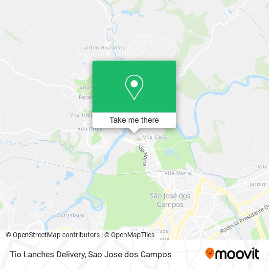 Tio Lanches Delivery map