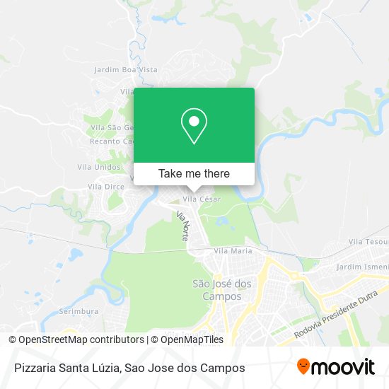 Pizzaria Santa Lúzia map