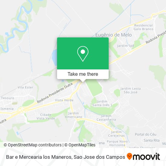 Bar e Mercearia los Maneros map