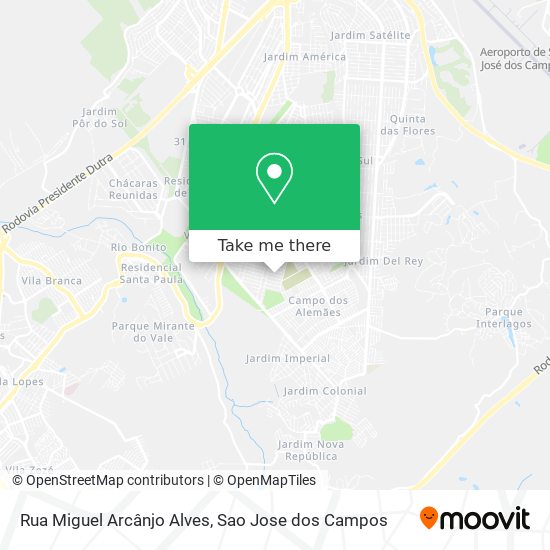 Rua Miguel Arcânjo Alves map