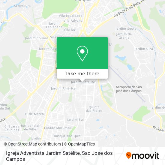 Mapa Igreja Adventista Jardim Satélite