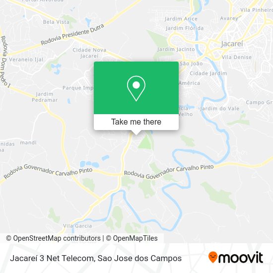 Jacareí 3 Net Telecom map