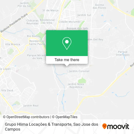 Grupo Hlima Locações & Transporte map