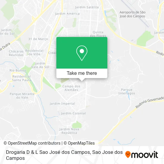Drogaria D & L Sao José dos Campos map