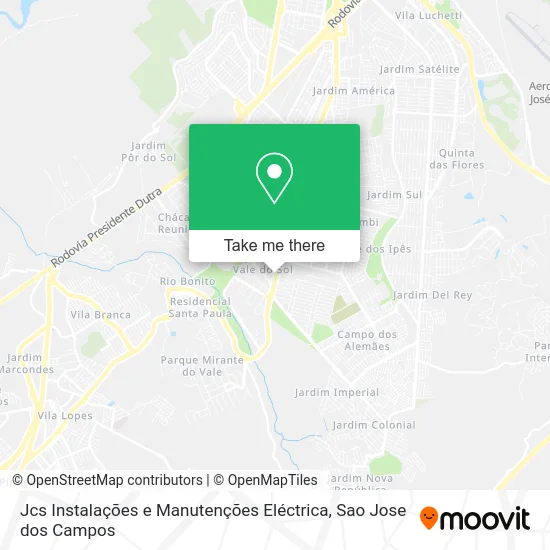 Jcs Instalações e Manutenções Eléctrica map