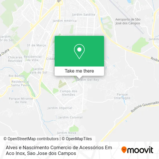 Alves e Nascimento Comercio de Acessórios Em Aco Inox map