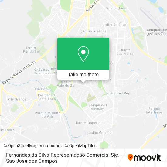 Fernandes da Silva Representação Comercial Sjc map