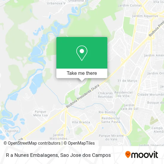 R a Nunes Embalagens map