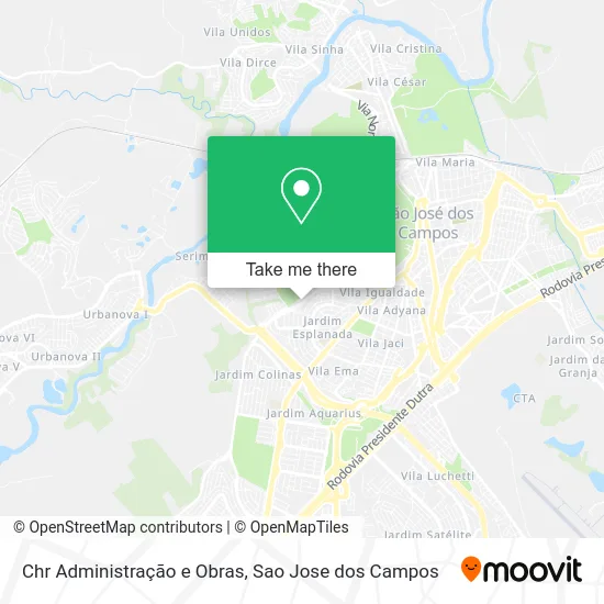 Chr Administração e Obras map