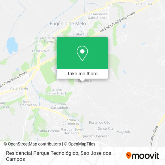 Residencial Parque Tecnológico map