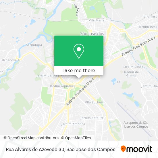 Mapa Rua Álvares de Azevedo 30