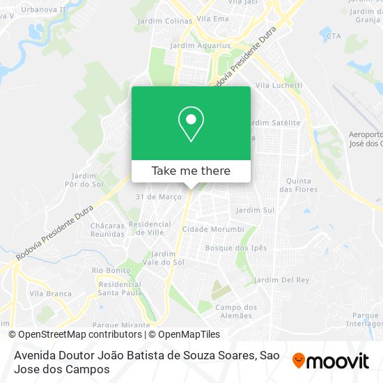 Avenida Doutor João Batista de Souza Soares map