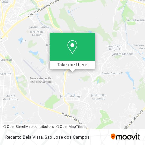 Recanto Bela Vista map