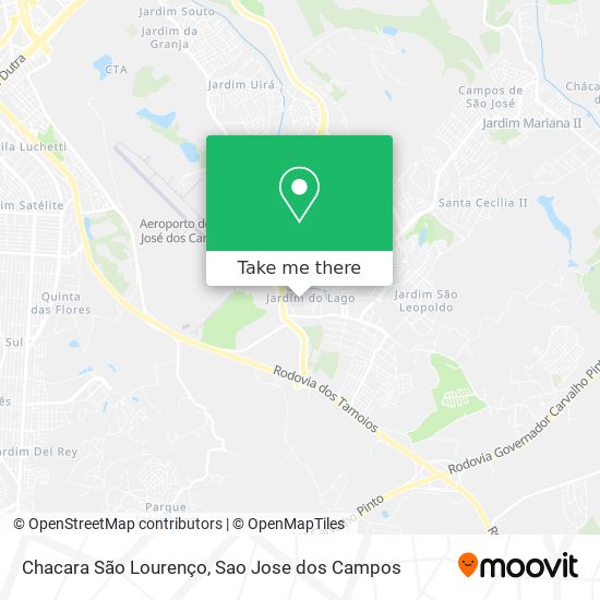Chacara São Lourenço map