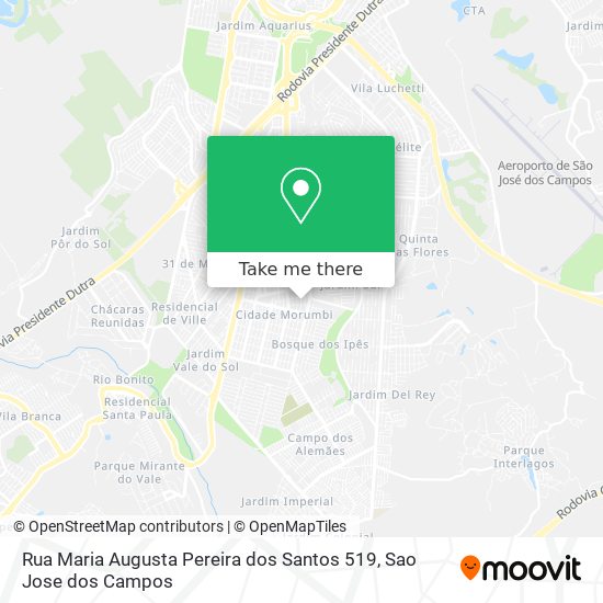Rua Maria Augusta Pereira dos Santos 519 map