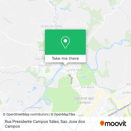 Rua Presidente Campos Sáles map