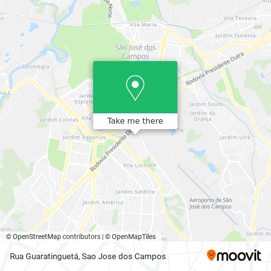 Rua Guaratinguetá map