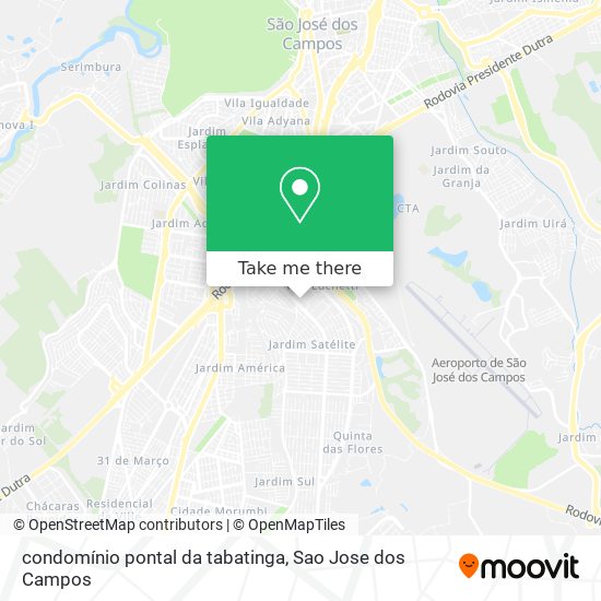 Mapa condomínio pontal da tabatinga