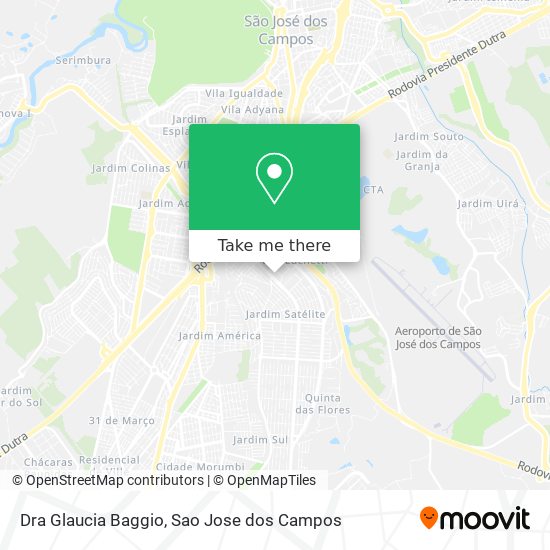 Dra Glaucia Baggio map