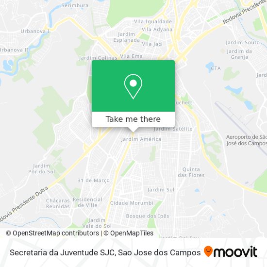 Secretaria da Juventude SJC map