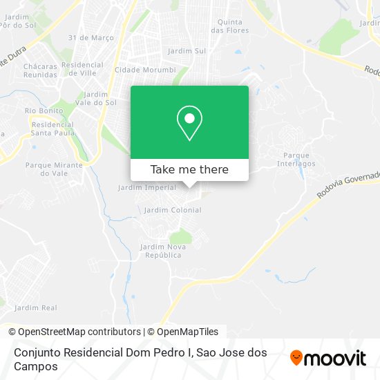 Conjunto Residencial Dom Pedro I map