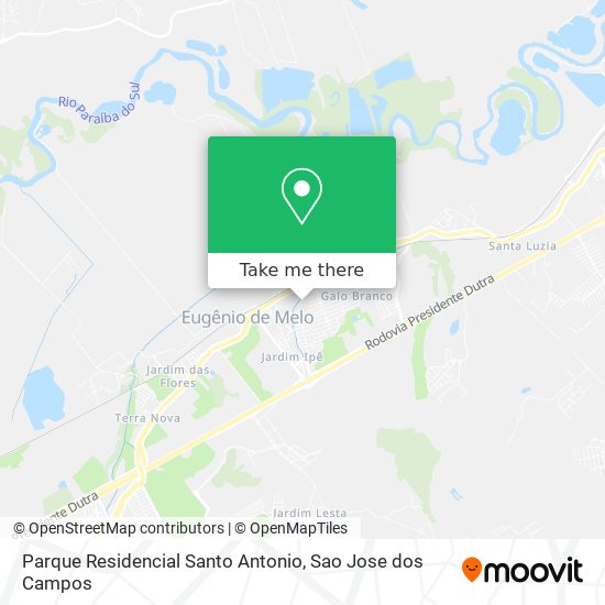 Parque Residencial Santo Antonio map
