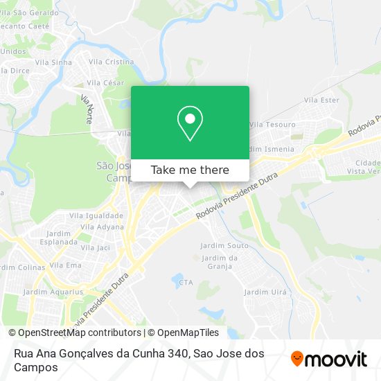 Rua Ana Gonçalves da Cunha 340 map