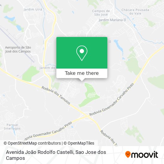 Avenida João Rodolfo Castelli map